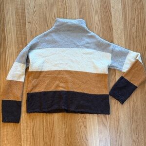 Love By Design Multicolor Turtleneck Sweater